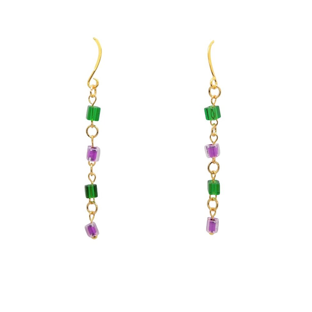 Party Gras Cube Earrings